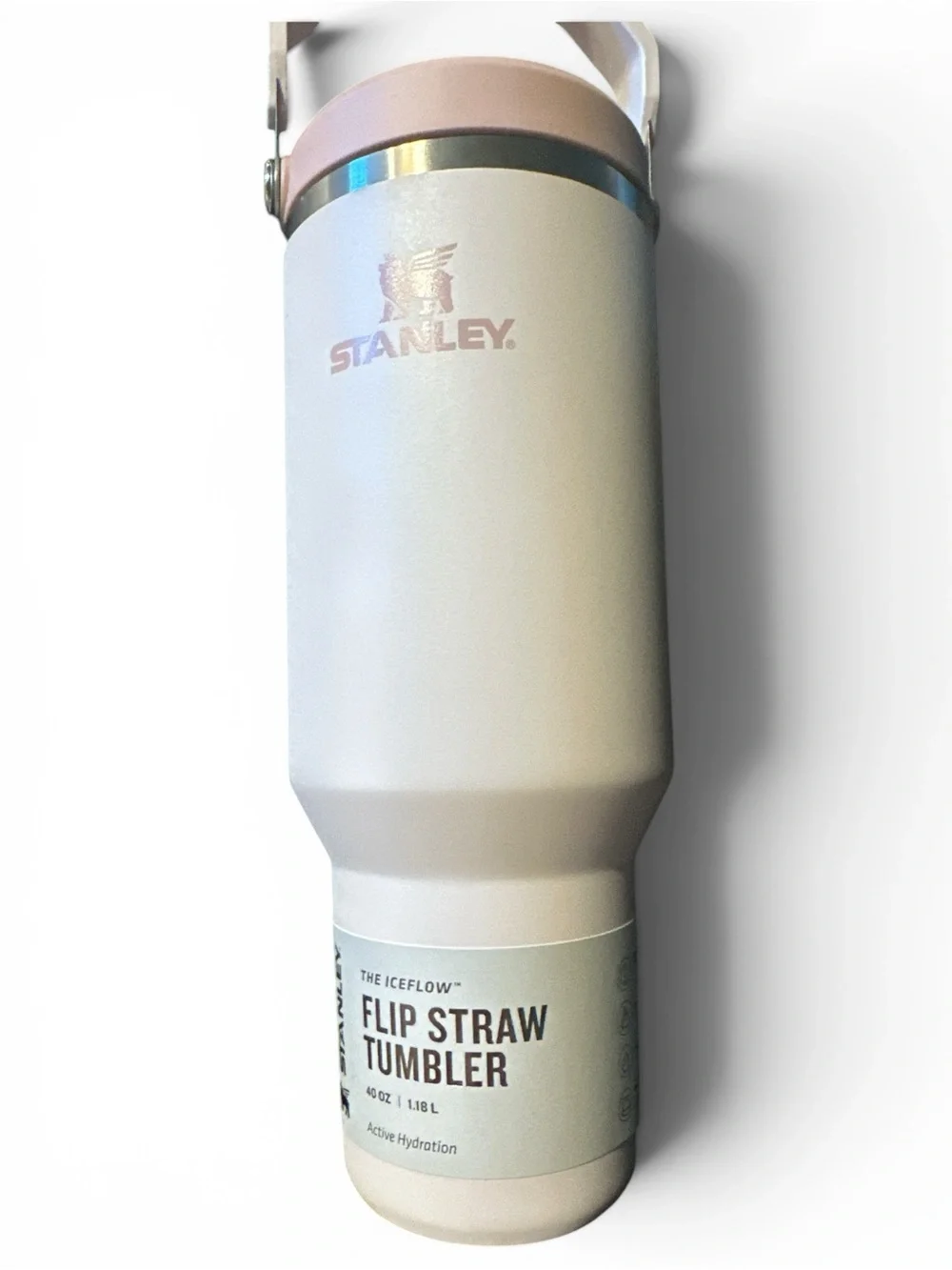 Stanley IceFlow Flip Straw Tumbler 40 oz Rose Quartz Pink NWT - Picture 1 of 3